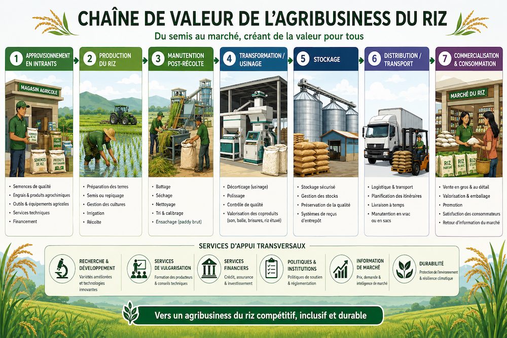 Chaine de valeur du riz au Cameroun