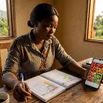 Agripreneur camerounais planifiant son calendrier de contenu