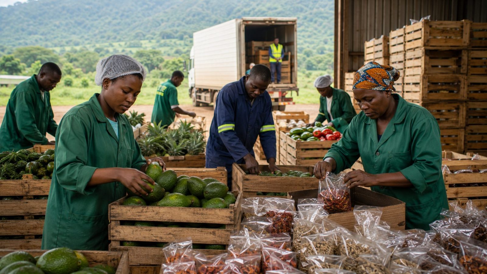 Conditionnement de produits agricoles camerounais pour l'export