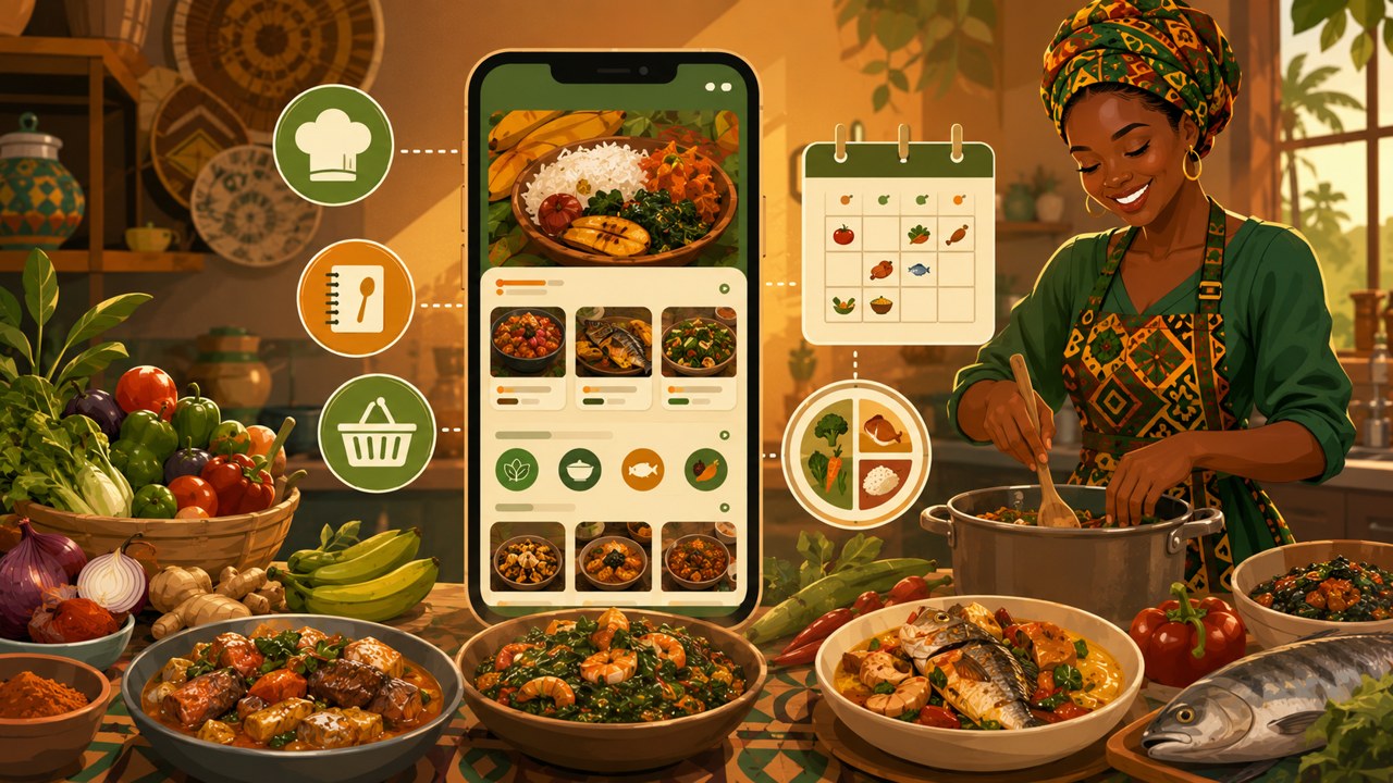 Jangolo Cook : recettes africaines et planification des repas