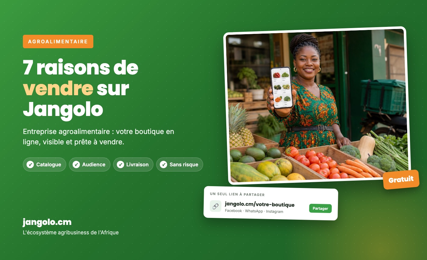 Boutique en ligne agroalimentaire : 7 raisons de vendre sur Jangolo